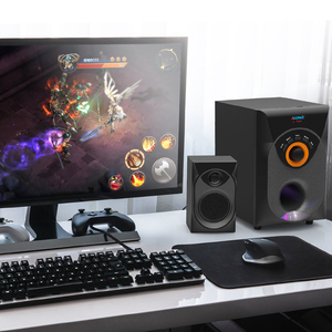 Enceinte multimédia <span class=keywords><strong>2</strong></span>.1 en bois, système de cinéma maison, Bluetooth, entrée/sortie <span class=keywords><strong>RCA</strong></span>, télécommande - Product Image 6