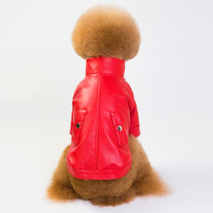 Hot Sales Waterproof <span class=keywords><strong>Leather</strong></span> <span class=keywords><strong>Dog</strong></span> Winter Clothes Plush Forro Jaqueta Macia e Confortável <span class=keywords><strong>Dog</strong></span> Coat - Product Image 3