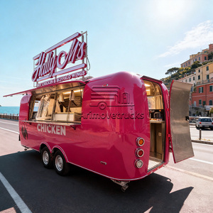 Petite remorque alimentaire vintage, remorque à café, camion à crème glacée, camion alimentaire avec cuisine complète, barbecue, camion alimentaire de restaurant à vendre aux États-Unis - Product Image 4