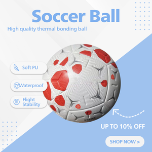 Pallone da Calcio Dikema Personalizzato in Pelle PU Rossa, Misure <span class=keywords><strong>4</strong></span> e <span class=keywords><strong>5</strong></span>, per Allenamento Interno/Esterno, Costruzione Termosaldata Durevole - Product Image 1