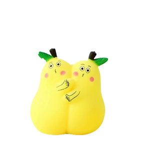 Hugging Pear Squishy <b>Toy</b> Creative Fruit Stress Relief Fidget Doll Ornament for Office <b>Desk</b> Girls Boys Adults Custom Logo - Product Image 6
