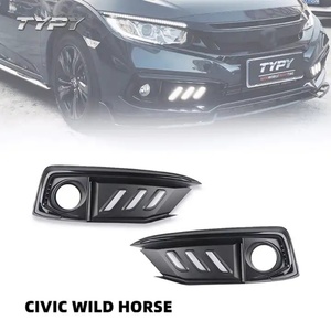 TYPY Nouveau produit Feux de jour à LED Feux antibrouillard Feux de direction jaunes Styling Feux de jour pour Civic 10ème génération 2019-2020 - Product Image 1