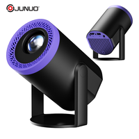 Projecteur LCD portable moderne, résolution native 720P, 200 ANSI, Android 14, WiFi 6, décodage vidéo 4K, écran de 35 à 235 pouces pour usage domestique