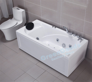 Bañeras acrílicas de estilo americano de lujo, diseño de remojo profundo, hidromasaje, bañera de <span class=keywords><strong>Spa</strong></span> con <span class=keywords><strong>ducha</strong></span> - Product Image 2