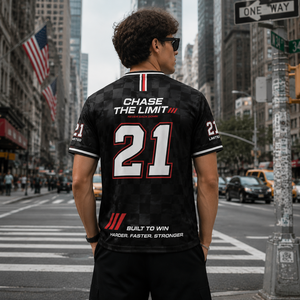 Custom Racing <b>T</b> Shirt Quick Dry Motorsport Fan Jersey V Neck Team <b>Track</b> Day Sublimation Racing Event Automotive Club Shirt - Product Image 2