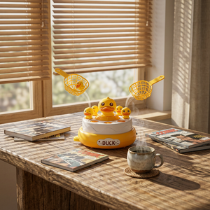 Jeu de pêche de canards rotatifs en plastique/PVC à piles, jouet de table pour la coordination œil-main, attrape-éclats, pour tout-petits de 2 à 4 ans - Product Image 4