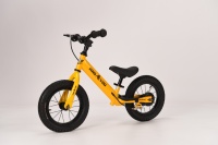 Vélo pour enfants en acier à haute teneur en carbone simple, vélo à pousser pour bébé, vélo d'équilibre pour enfants à 2 roues, roues de 12 pouces, cadre entièrement antichoc, charge de 100 kg