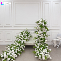 Centre de table floral LEDA pour mariage, arrangement floral artificiel romantique pour réception de banquet