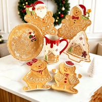 Pot à biscuits en céramique en forme de voiture de Noël avec couvercle à nœud rouge – Contenant de rangement festif pour biscuits, bonbons et décoration de cuisine