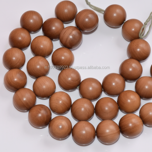 Cuentas de Madera de Sándalo Sueltas Guru-Bead para Mala de Oración, Ecológicas, con Aroma Dulce a Madera, Color Marrón Dorado Oscuro Natural - Product Image 1