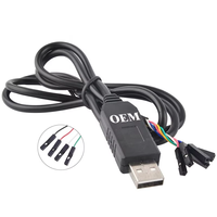 Câble adaptateur USB vers TTL, chipset FTDI, câble USB FT232, câble convertisseur de programmation FT232RL