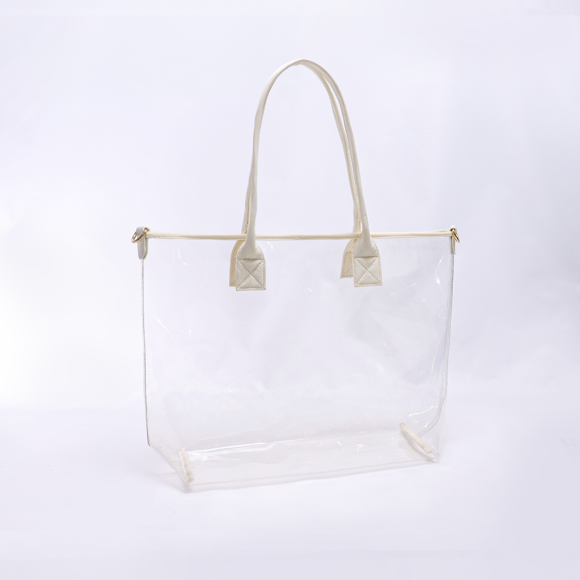 Borsa Tote trasparente Nude