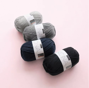 ไหมพรมอะคริลิคผสมฝ้ายและไนลอนสีครีม ยี่ห้อ KONA น้ำหนัก 65 กรัม แบบไหมพรมม้วน ทนทาน เหมาะสำหรับงานถักมือ งานฝีมือ และงานเย็บปักถักร้อย - Product Image 4