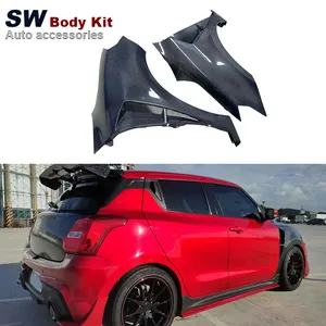Fabrika toptan Suzuki Swift ZC33S yükseltme için karbon Fiber ön çamurluk değişiklik araba yan havalandırma hava akış Fender emme