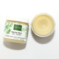 Crème Traitante Anti-Chute et Anti-Pelliculaire aux Acides Aminés, Huile d'Argan, Menthe Poivrée, Beurre de Chebe et Noix de Coco, Formule Herbacée pour Cheveux Secs Afro 4C, Marque Privée