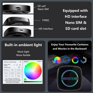 Wooboobox Gt8d Qualcomm 6350รถเล่น aibox รถจ่าย GPS Android 15 Ai BOX Android15 Sm6350 CarPlay RAM 8G ROM 128G link.fun JP - Product Image 3