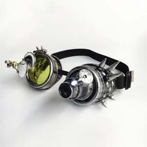 <span class=keywords><strong>2022</strong></span> fábrica barata al por mayor nueva moda Vintage lupas con luz LED Cosplay fiesta gafas Steampunk gafas - Product Image 4
