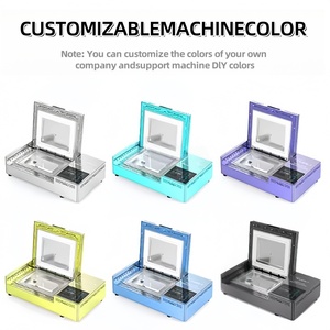 RIBO 3D sublimación teléfono móvil caso impresora semiautomática Mini vacío máquina de transferencia de calor para la célula personalizada - Product Image 5