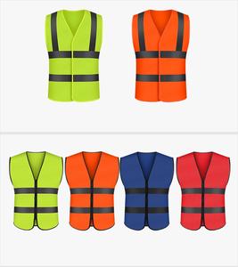 เสื้อกั๊กสะท้อนแสงสำหรับใช้ในทางที่สะอาดเสื้อกั๊กจราจรแบบติดซิปโลโก้ออกแบบได้ตามที่ต้องการ - Product Image 1