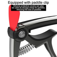 Capo Gitar 4 in 1 Dengan Pemotong Senar Bridge Pin untuk Gitar Akustik dan Elektrik 6 Senar Aksesoris Capo Gitar Logam