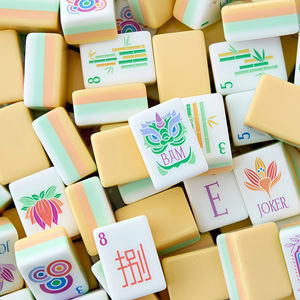 Juego completo de Mahjong americano con fichas, dados, manual en inglés, <span class=keywords><strong>palabras</strong></span> grandes, fácil para principiantes - Product Image 2