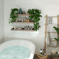 Étagères flottantes en bois massif de haute qualité pour le rangement mural dans la chambre, le salon, la cuisine, la salle de bain