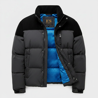 Fabricant de vestes matelassées en velours côtelé vintage sur mesure, manteau d'hiver pour homme, résistant à l'eau, rembourrage épais, doublure thermique hexagonale
