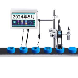 เครื่องพิมพ์อิงค์เจ็ทออนไลน์แบบอัตโนมัติความเร็วสูงสำหรับอุตสาหกรรมเครื่องเข้ารหัสหลายภาษาพร้อมแผ่นทิช - Product Image 1