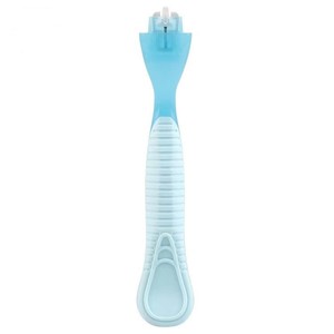Women's Manual Razor Triple Blade Stainless Steel Underarm Hair <b>Removal</b> Tool Plastic Handle - Product Image 3