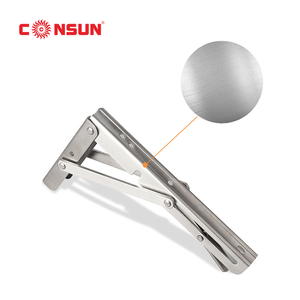Soporte de Pared Plegable de Alta Resistencia para Estantes, Soporte Triangular Plegable de Acero Inoxidable para Estantes - Product Image 2