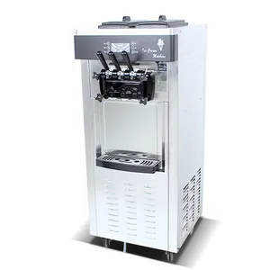 Hot Sale Ice Cream Machine Commercial Automatic Cone Sundae Vertical Three Head Soft Ice Cream Machine