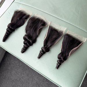 Cheveux humains vierges brésiliens 100% naturels de 20 pouces, closure en dentelle HD 5x5, ondulations profondes souples, coiffure flexible, vente chaude - Product Image 3
