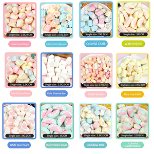 Vente en gros de mini guimauves colorées torsadées en forme de cœur, aromatisées aux fruits, <span class=keywords><strong>pour</strong></span> la décoration de pâtisserie, bonbons mous en vrac, guimauves OEM - Product Image 2