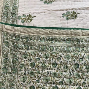 Juego de Cubrecamas Acolchados de Algodón de Primera Calidad, Hechos a Mano en India, Diseño Premium, Bordado Ligero, Estampado, Gran Venta - Product Image 1