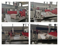 ROUTERSTAR Grande Taille Routeur CNC 4 Axes pour Gravure de Mousse, Sculpture, Découpe et Fraisage, Moteur Syntec AC380V/50HZ, Précision 0,1 mm