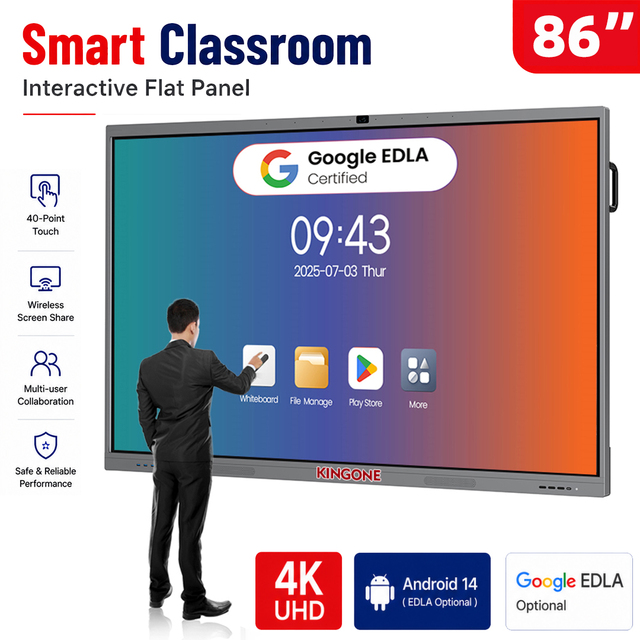 75 86 Inch All-in-One Multimedia Interactive Teaching Tablet Kindergarten Electronic Whiteboard Touch Screen Intelligence Board