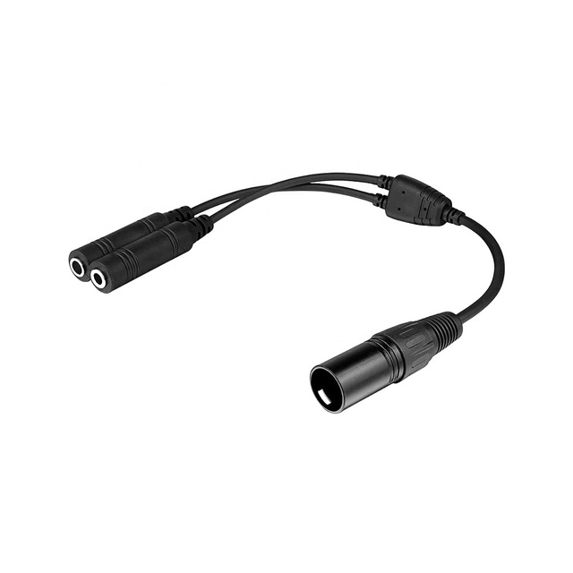 WIRELESS Aviation Headset GA Dual Plugs to Airbus 5 Pin XLR Headset Adapter