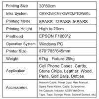 Impresora UV Plana A3 F1080 con Cabezal de Impresión Automático para Etiquetas Digitales en Cartulina, Papel y Otros Materiales