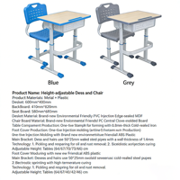 Ensemble table et chaise de classe moderne pour enfants et étudiants – Fournisseur d'usine, personnalisation possible