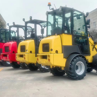 Gelenkiger Mini-Hoflader Radlader Dieselbetrieben für Unkrautbekämpfung Landwirtschaft Multifunktionaler Kompakt-Traktorlader Motor
