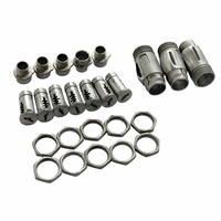 Kit de pièces de serrure à came en alliage de zinc moulé sous pression, boîtier de cylindre, écrou, quincaillerie pour armoire et casier, personnalisable OEM