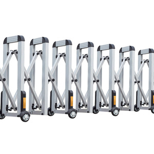 Barrera Retráctil Manual Simple de Empujar y Tirar, Plegable, Telescópica, de Acero Inoxidable y Aleación de <span class=keywords><strong>Aluminio</strong></span>, Móvil, para Tráfico en Carreteras y Agua - Product Image 1