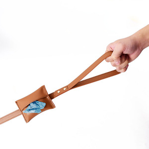 Penjualan laris tali kekang anjing kulit mewah nyaman dan tahan air untuk petualangan luar ruangan produk hewan peliharaan utama - Product Image 5