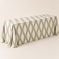 Nappe ronde en polyester à motif floral personnalisé, faible MOQ, vente en gros, pour événements de mariage, banquets, locations de fêtes