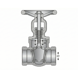 Vanne à opercule en acier au carbone forgé 3/4 pouce, extrémités à souder SW, commande marche/arrêt, toutes températures, usage industriel - Product Image 3