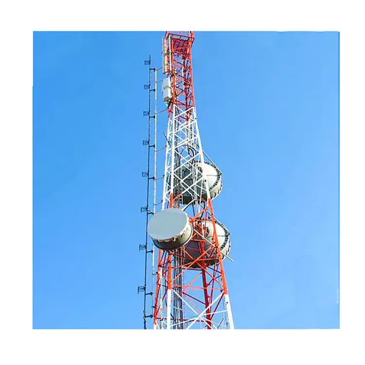 Direct Selling Staal Telecommunicatie Guyed Mast Toren Gsm Antenne Toren Voor Communicatie Hoge Kwaliteit Antennemast