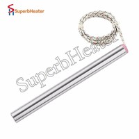 320W/400W/500W Tube de Chauffage À Tête Unique Électrique Élément Chauffant de Cartouche pour le Moulage 10x125mm 110V/220V/380V