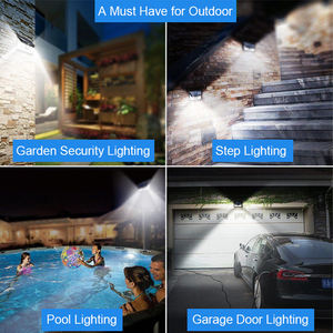 54 LEDウォールソーラーライト自動壁掛けランパラスソラーレスPirモーションセンサーソーラーガーデンライト屋外 - Product Image 6