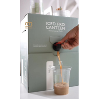Boîte à café en papier écologique en gros, boîte de transport en carton ondulé avec poignée, serveur de boissons à emporter, boîte de 1l 3l 5l 10l, sac à café avec bec verseur