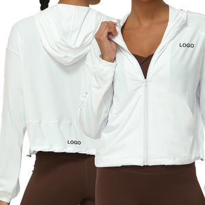 42348 महिलाओं के अपफ 50 + सूर्य संरक्षण जैकेट के साथ हुड कूलिंग शर्ट आउटडोर प्रदर्शन एथलेटिक परिधान - Product Image 2